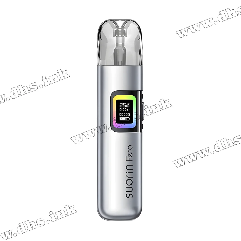 Многоразовая электронная сигарета - Suorin Fero Pod Kit 1000 мАч (Silver Martini)